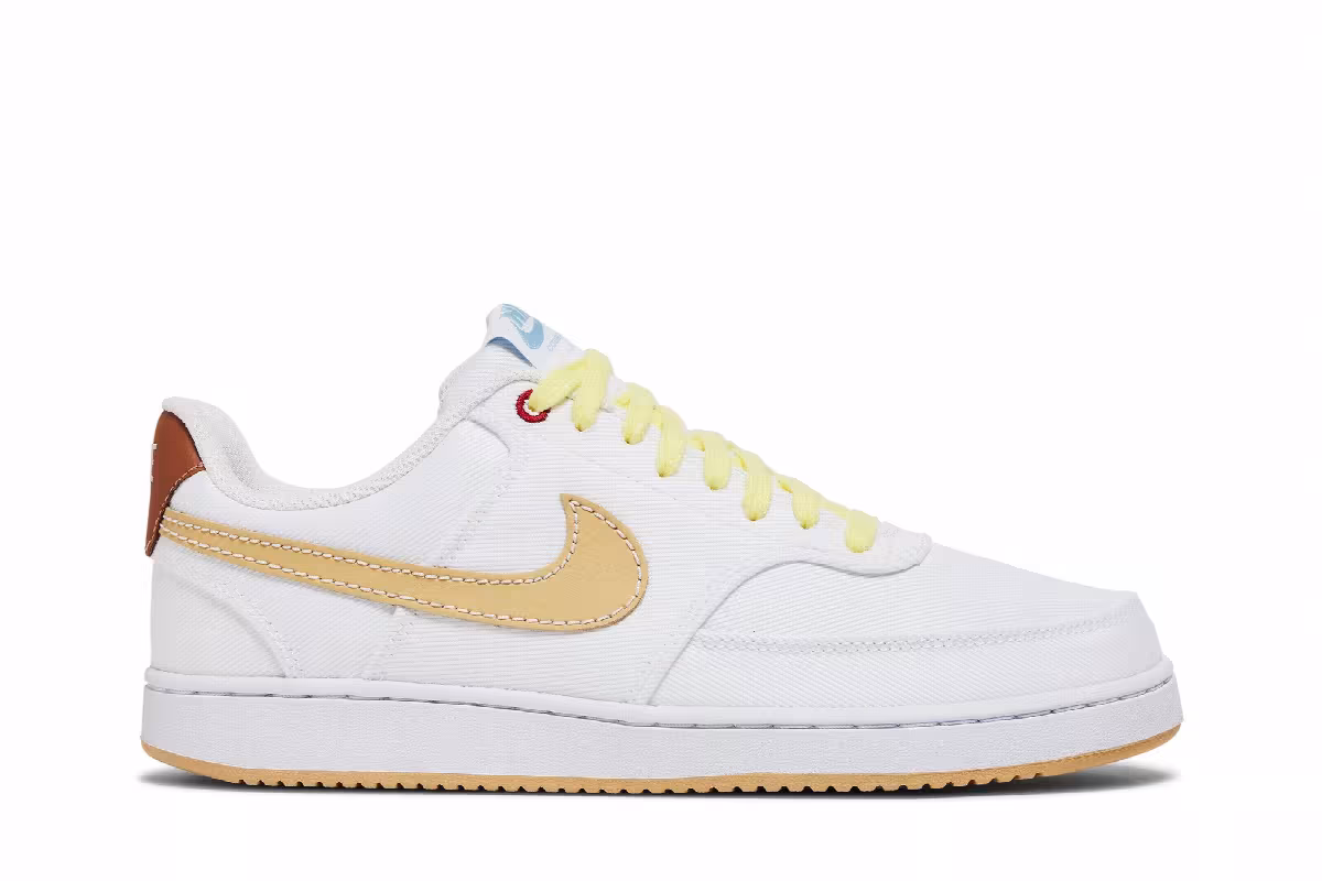 Nike Court Vision Low Canvas White Sesame, view 2