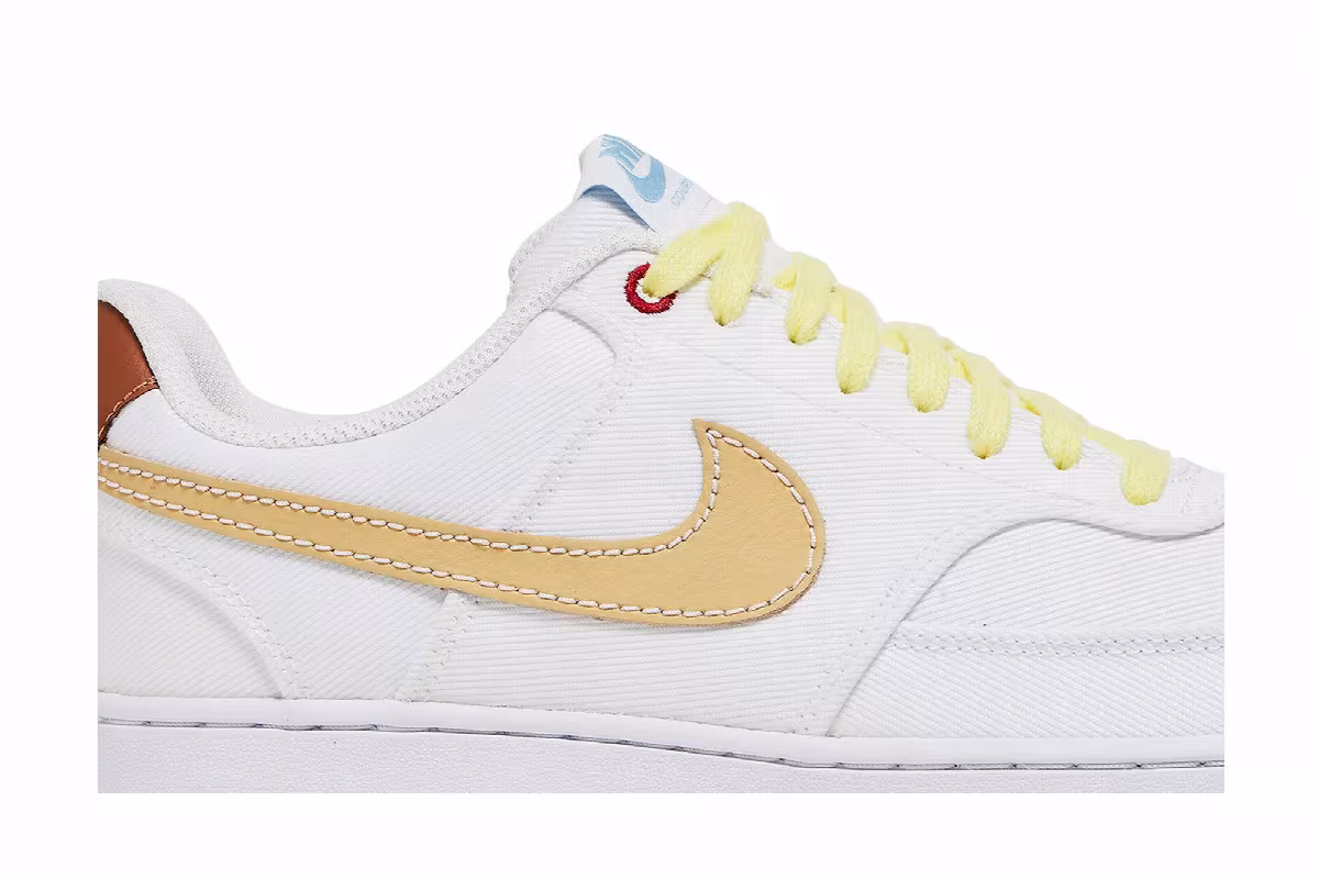 Nike Court Vision Low Canvas White Sesame, view 3