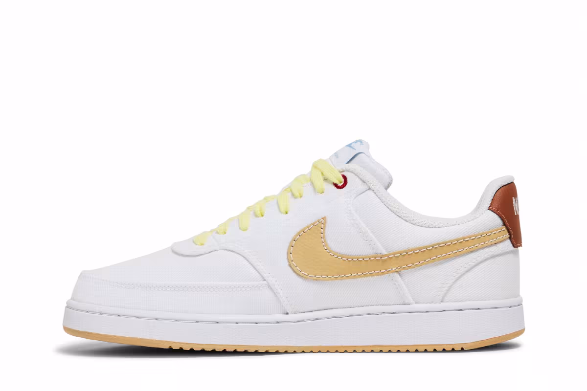 Nike Court Vision Low Canvas White Sesame, view 4