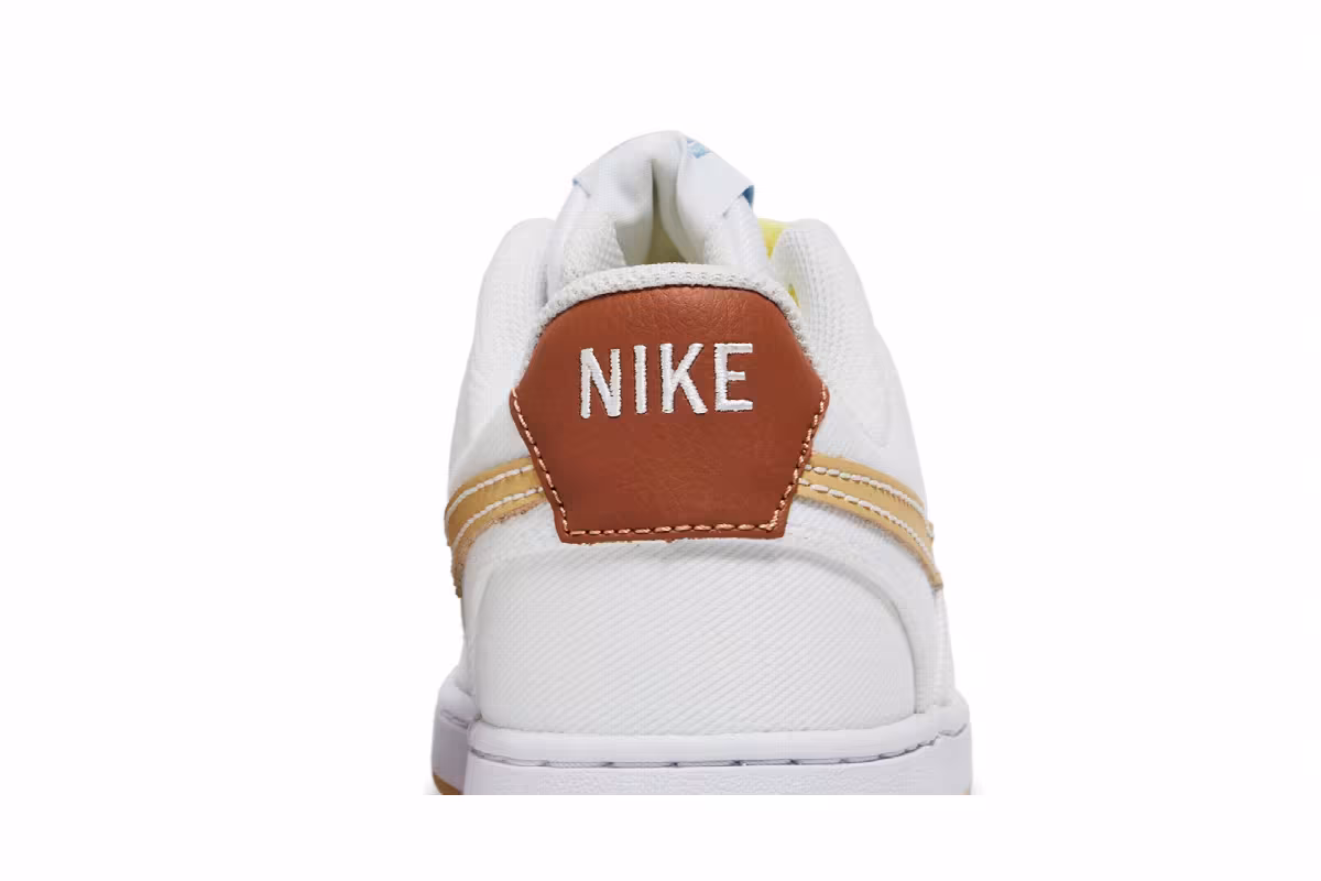 Nike Court Vision Low Canvas White Sesame, view 8