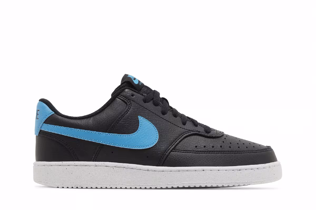 Nike Court Vision Low Next Nature Black Laser Blue, view 2