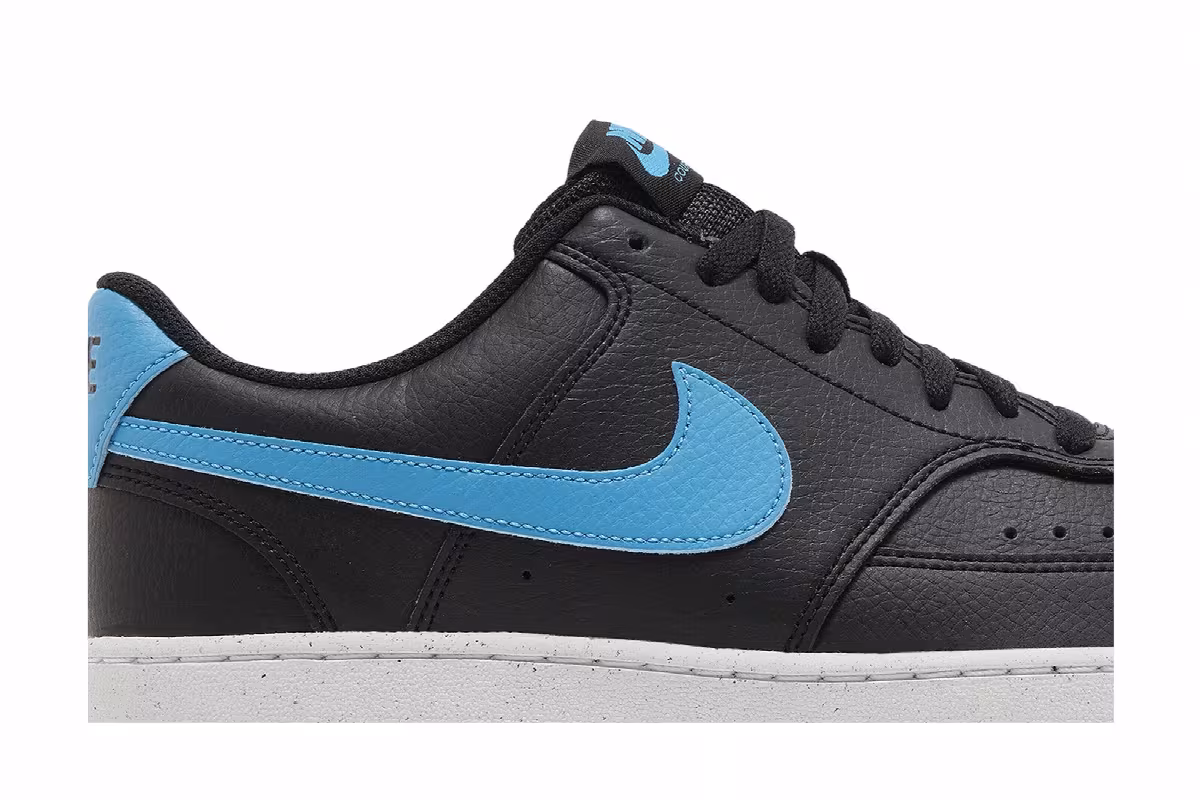 Nike Court Vision Low Next Nature Black Laser Blue, view 3