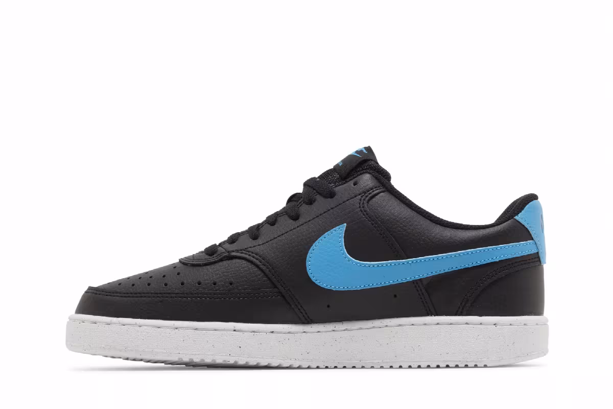 Nike Court Vision Low Next Nature Black Laser Blue, view 4