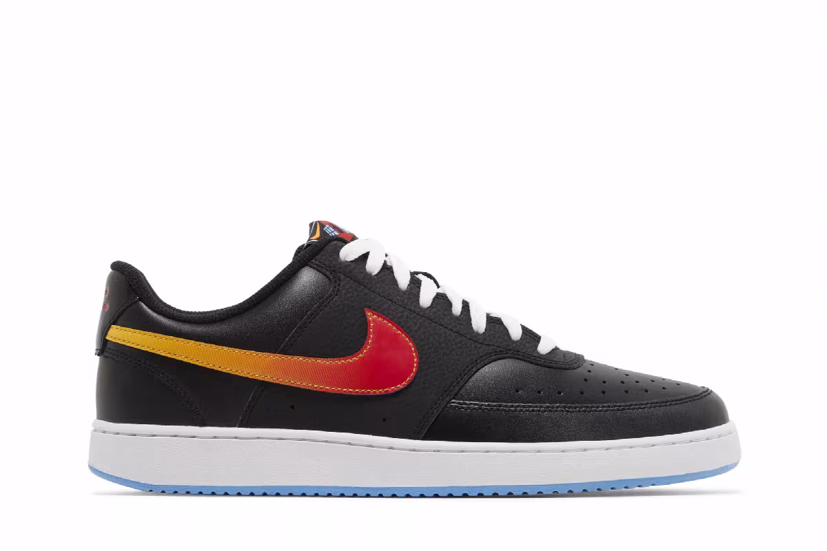 Nike Court Vision Low Black Gradient, view 2