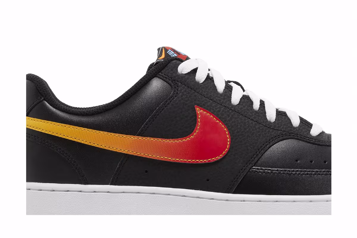 Nike Court Vision Low Black Gradient, view 3