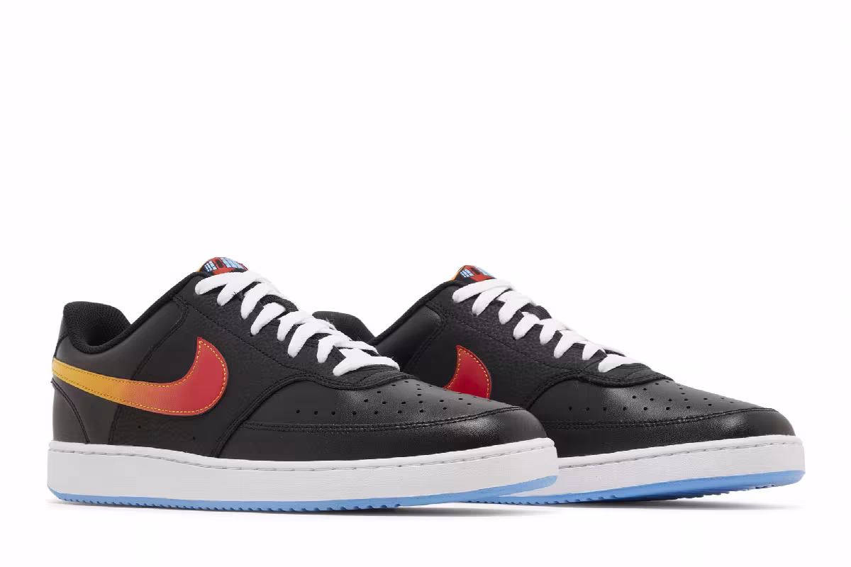 Nike Court Vision Low Black Gradient, view 9