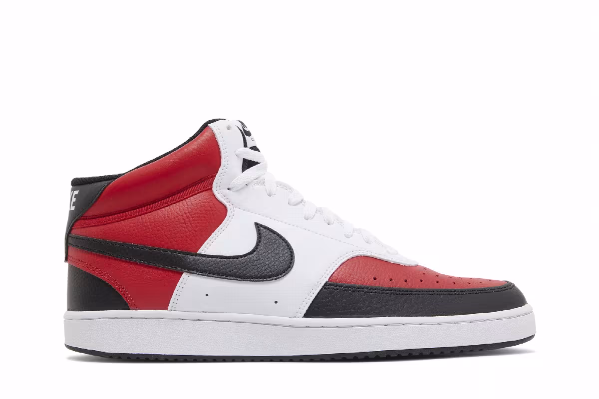 Nike Court Vision Mid Satin Red, view 2