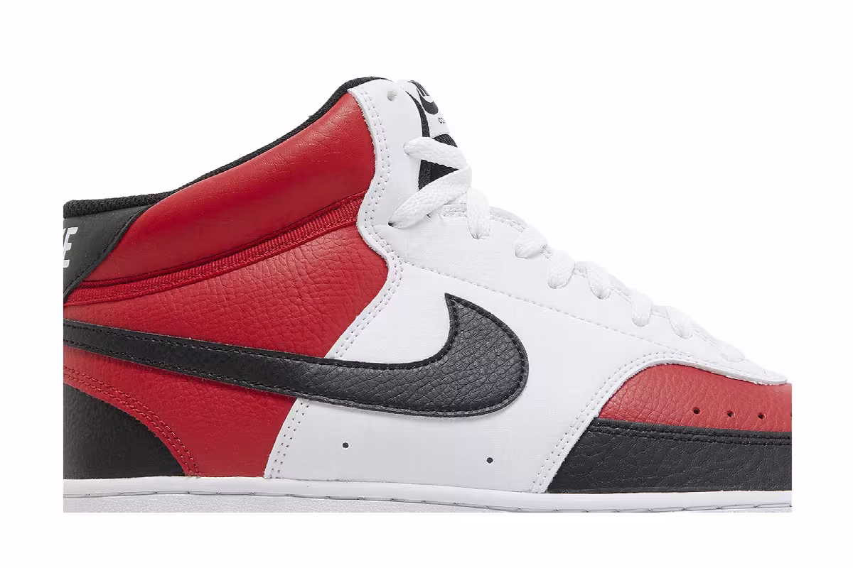 Nike Court Vision Mid Satin Red, view 3