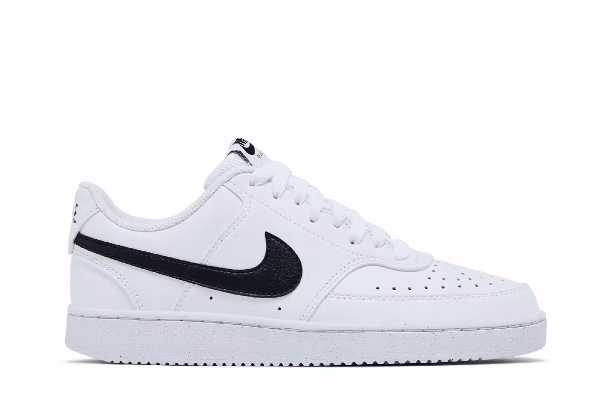 Nike Women's Court Vision Low Next Nature White Black, view 2