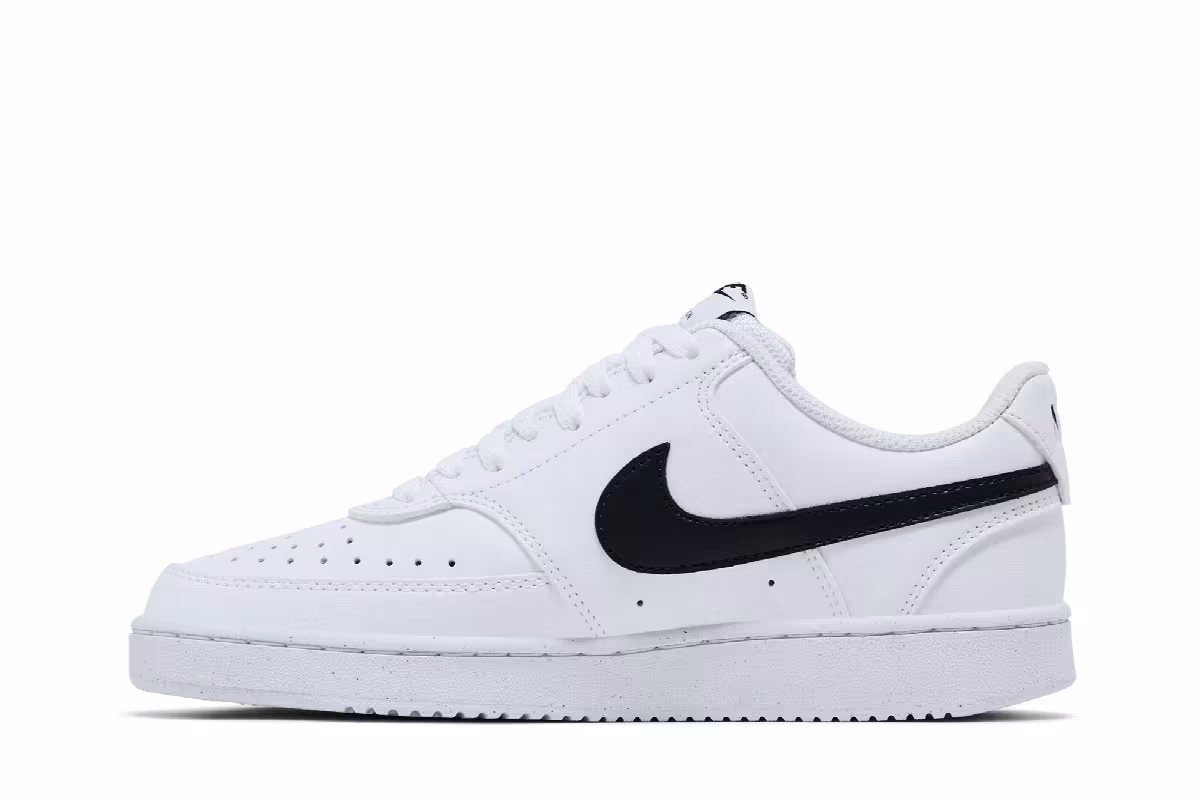 Nike Women's Court Vision Low Next Nature White Black, view 4