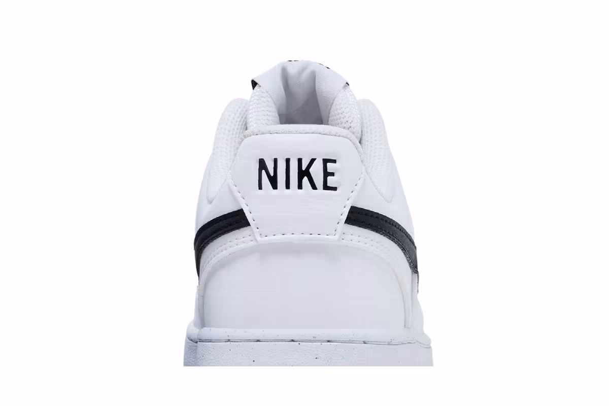 Nike Women's Court Vision Low Next Nature White Black, view 8