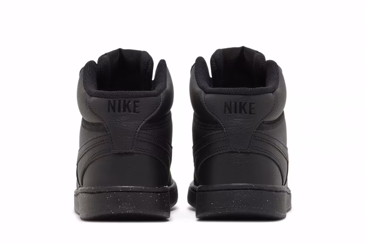 Nike Court Vision Mid Next Nature Triple Black, view 7