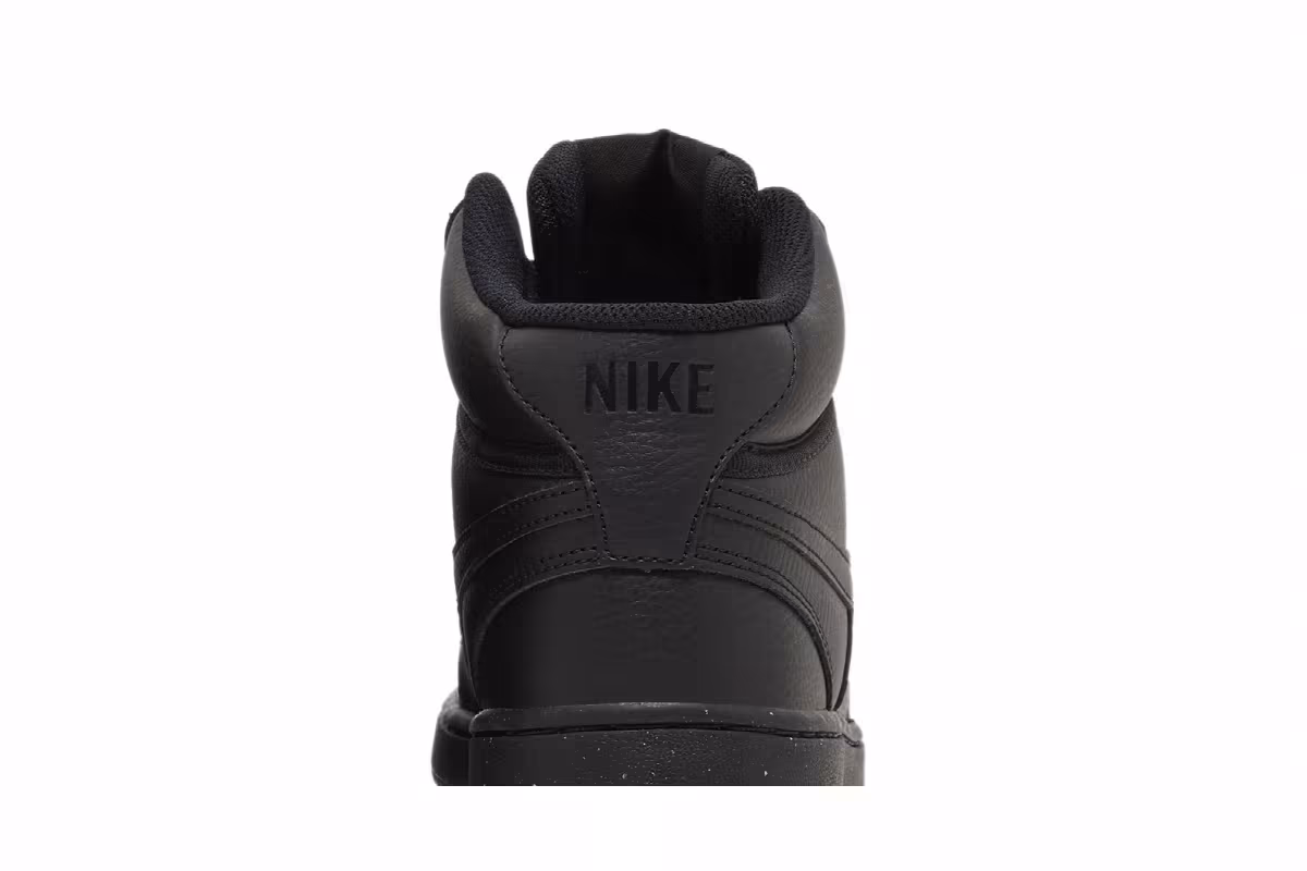 Nike Court Vision Mid Next Nature Triple Black, view 8