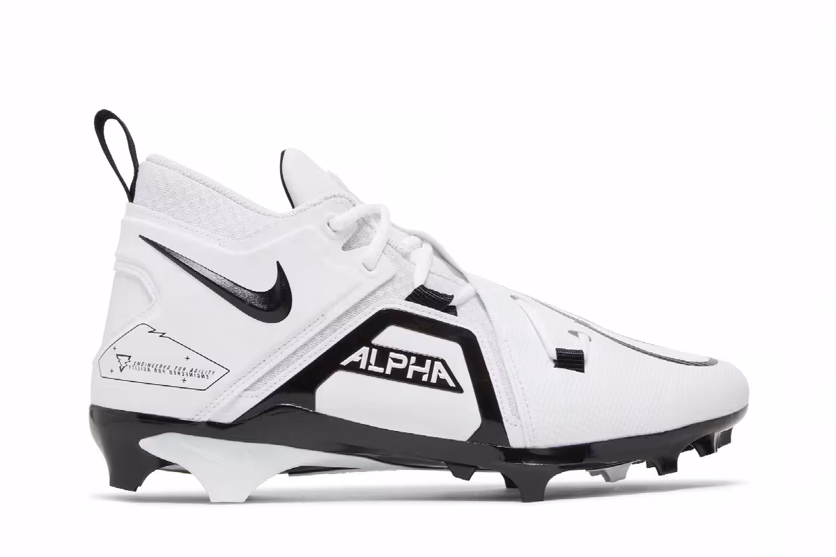 Nike Alpha Menace Pro 3 White Black, view 2