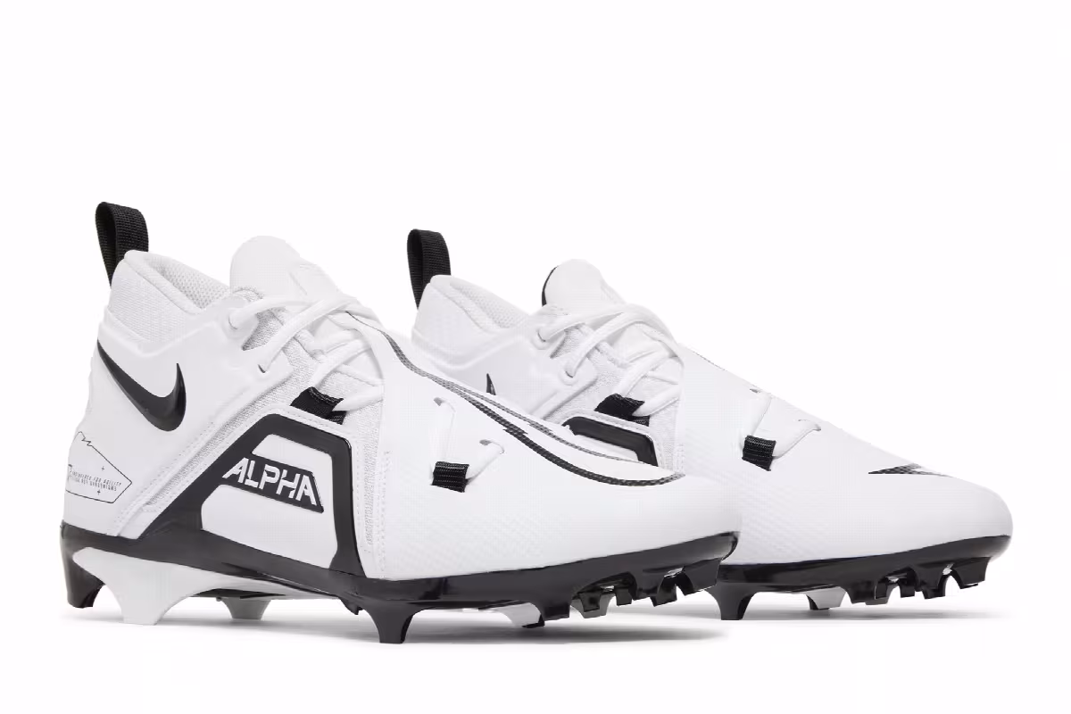 Nike Alpha Menace Pro 3 White Black, view 9