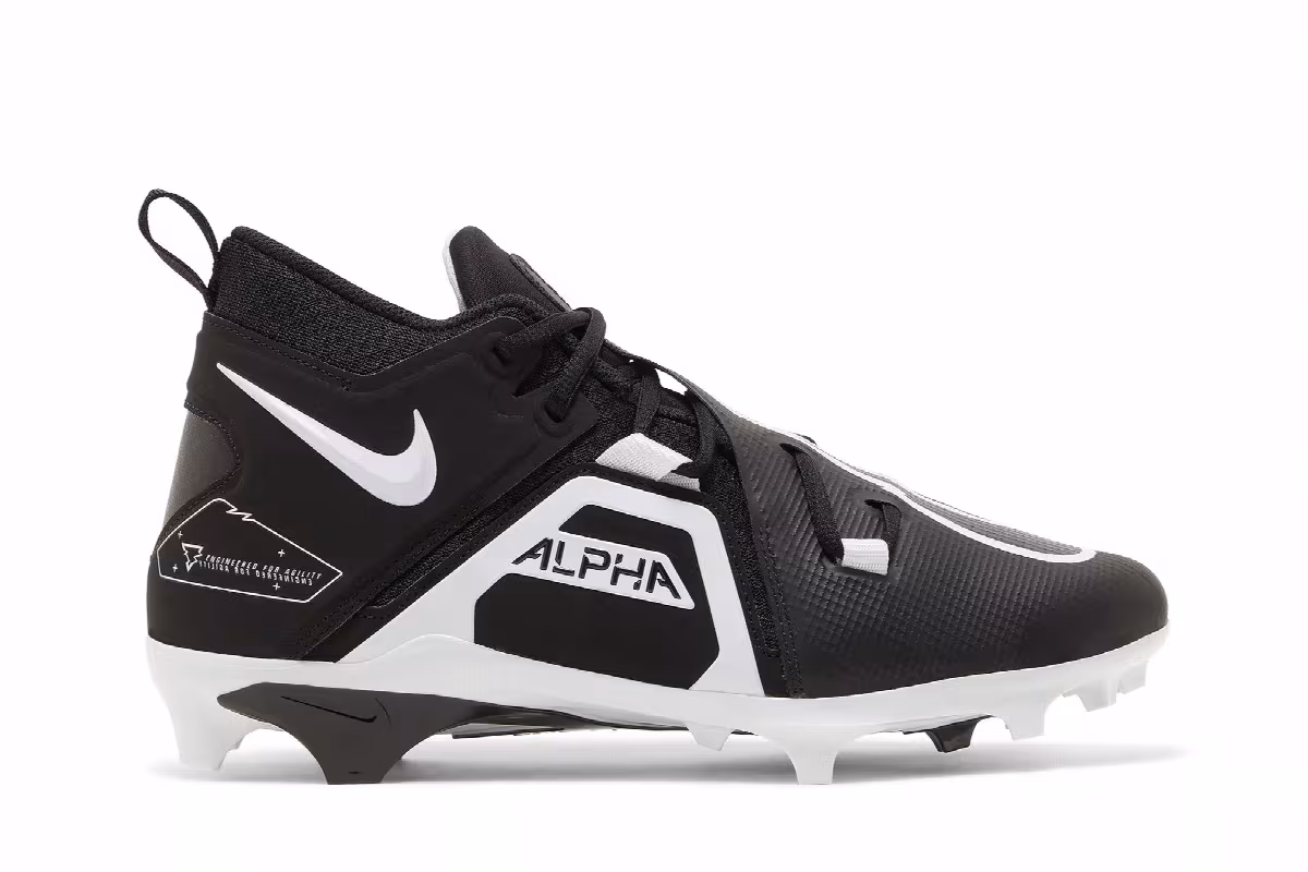 Nike Alpha Menace Pro 3 Black White, view 2