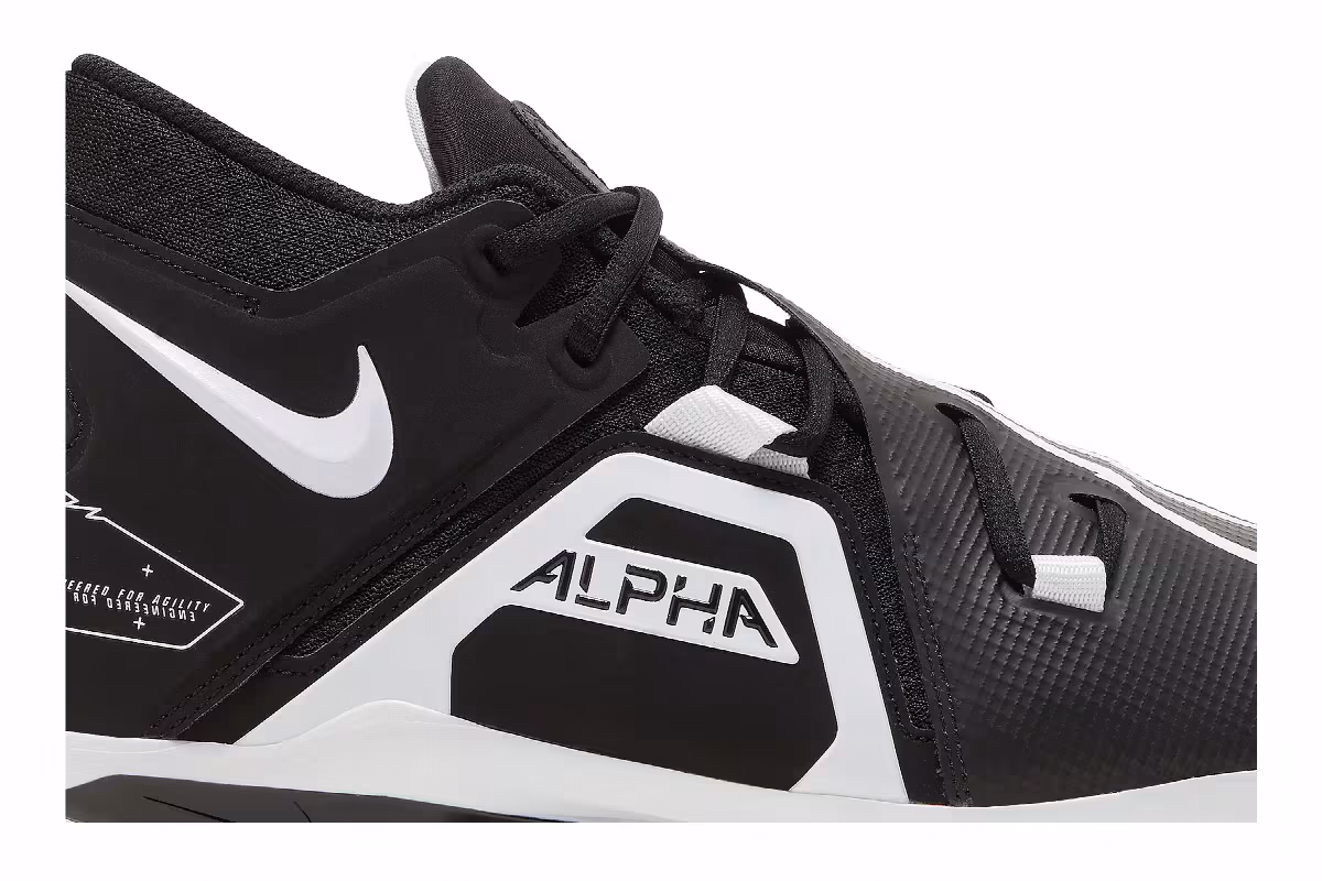 Nike Alpha Menace Pro 3 Black White, view 3