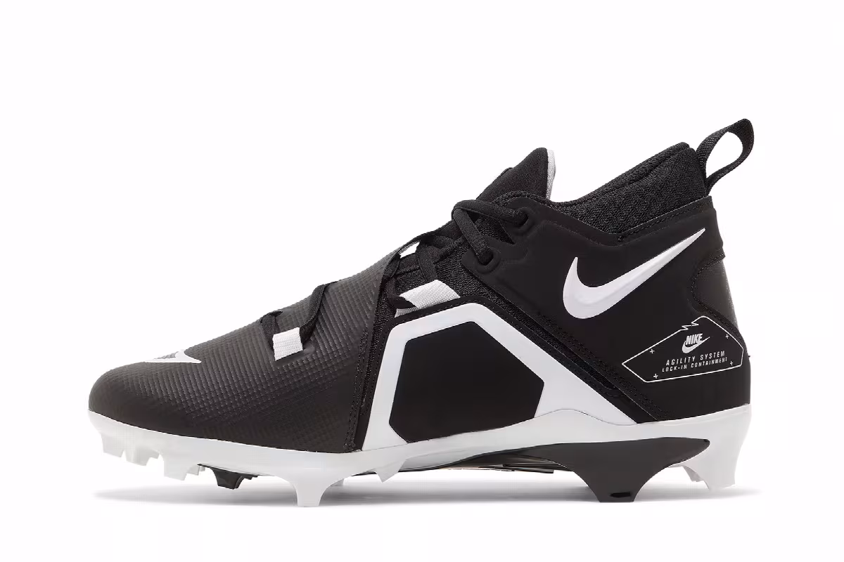 Nike Alpha Menace Pro 3 Black White, view 4