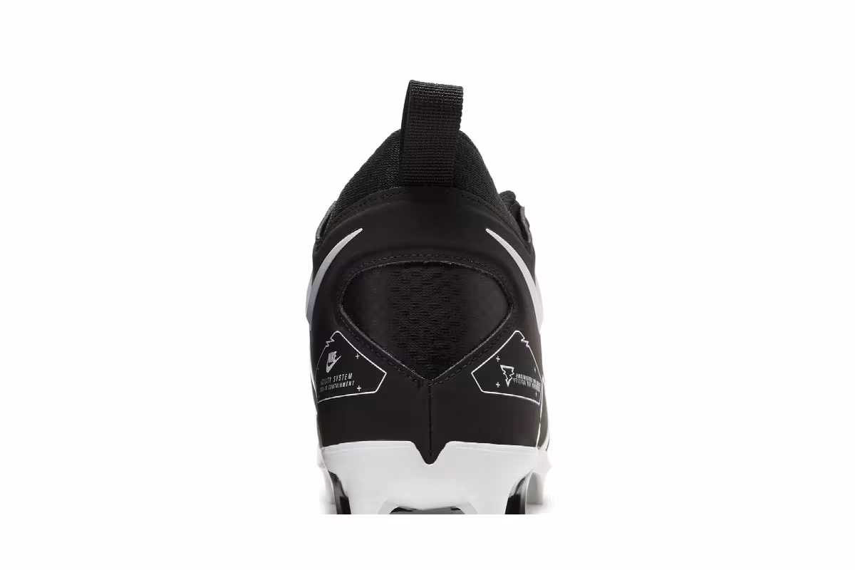 Nike Alpha Menace Pro 3 Black White, view 8