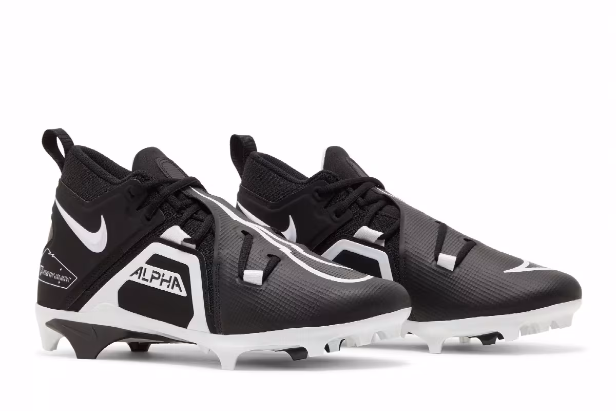 Nike Alpha Menace Pro 3 Black White, view 9