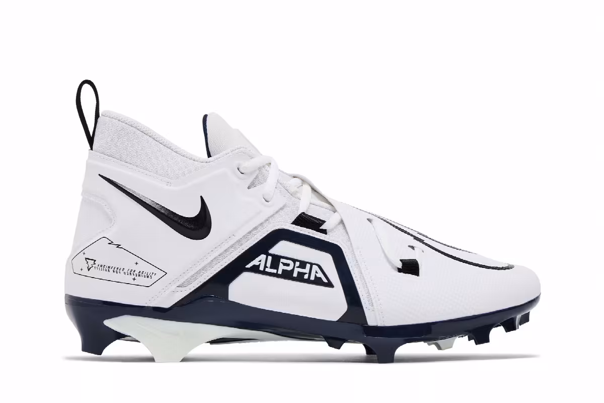 Nike Alpha Menace Pro 3 White College Navy, view 2