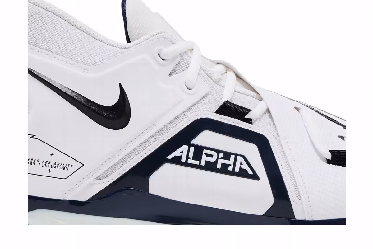 Nike Alpha Menace Pro 3 White College Navy, view 3