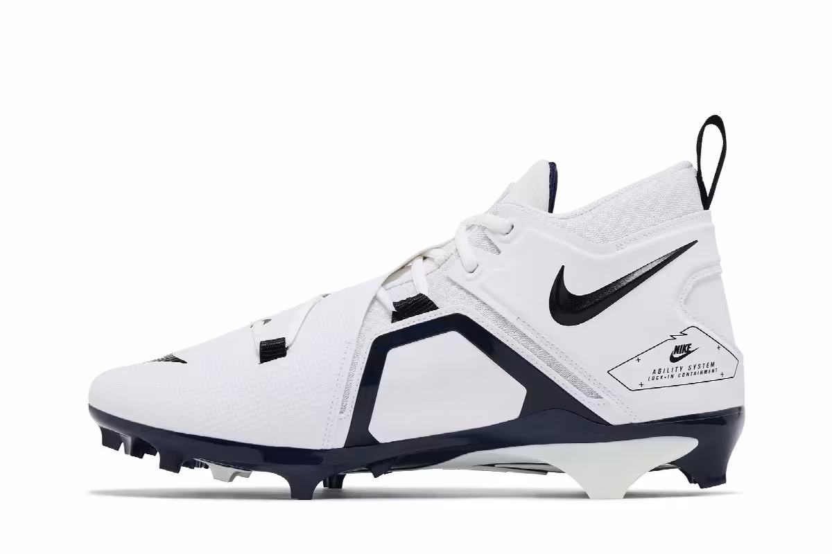 Nike Alpha Menace Pro 3 White College Navy, view 4