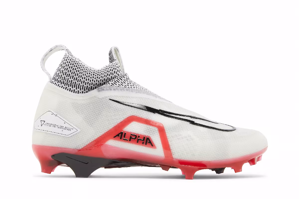 Nike Alpha Menace Elite 3 White University Red, view 2