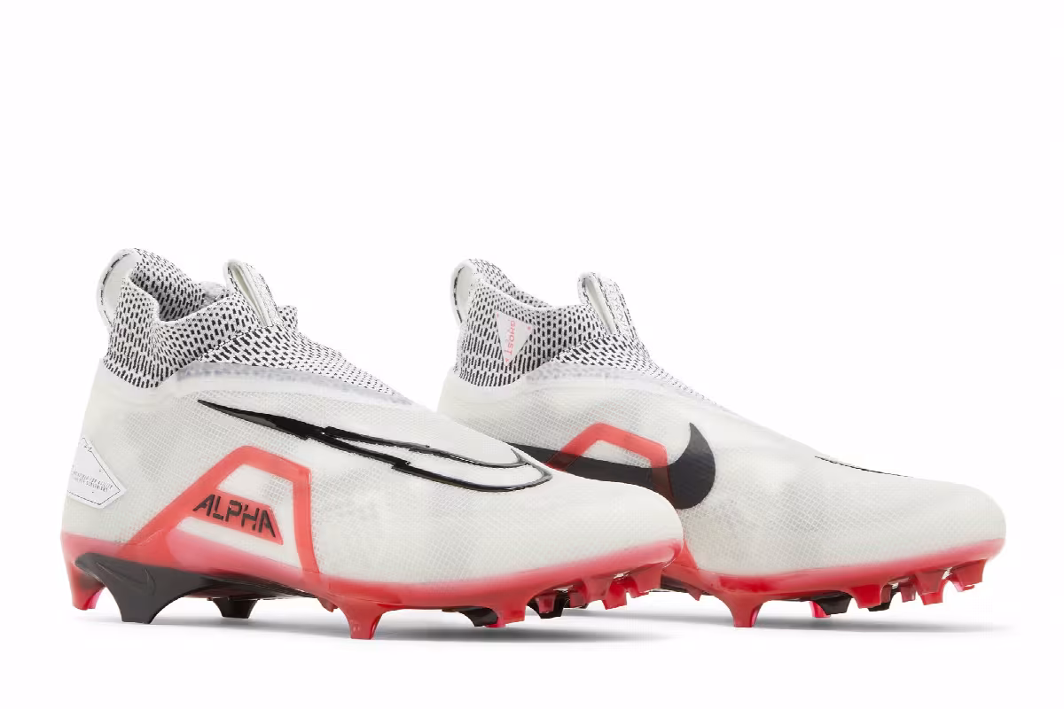 Nike Alpha Menace Elite 3 White University Red, view 9