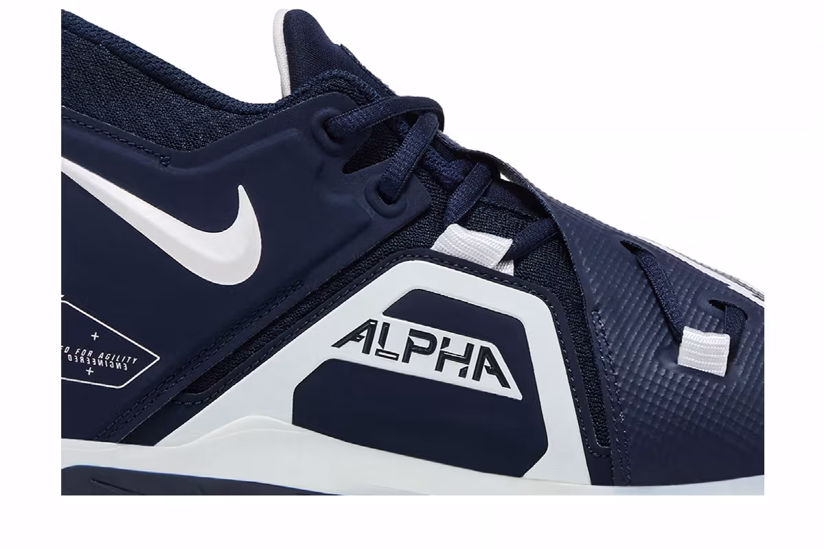 Nike Alpha Menace Pro 3 College Navy White, view 3