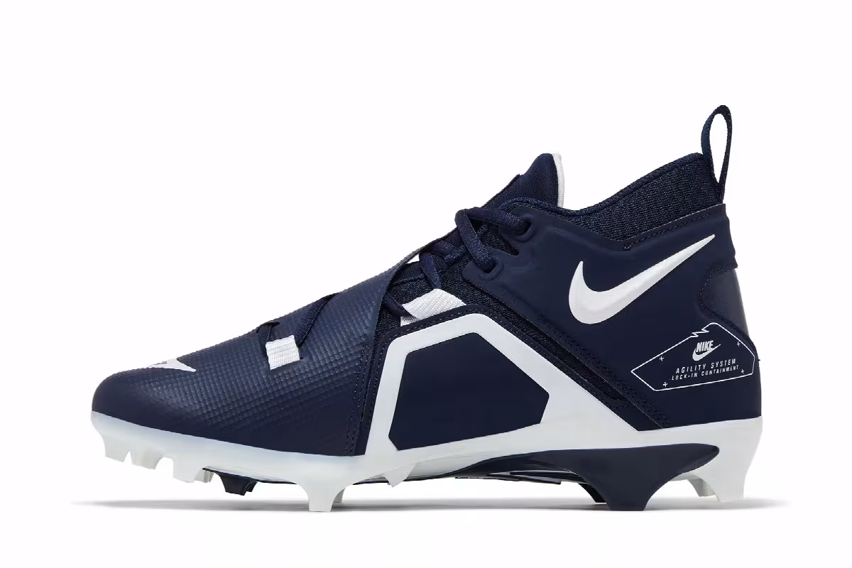 Nike Alpha Menace Pro 3 College Navy White, view 4