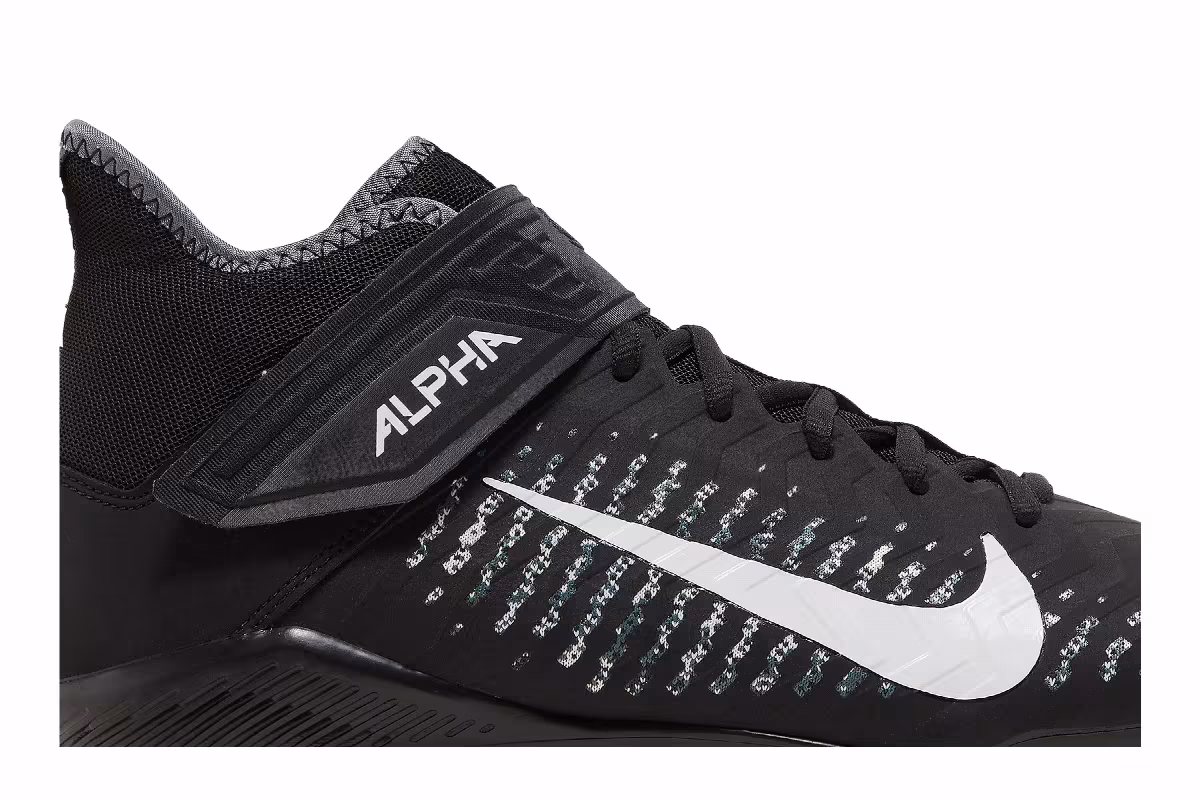 Nike Alpha Menace Pro 2.0 Black White, view 3
