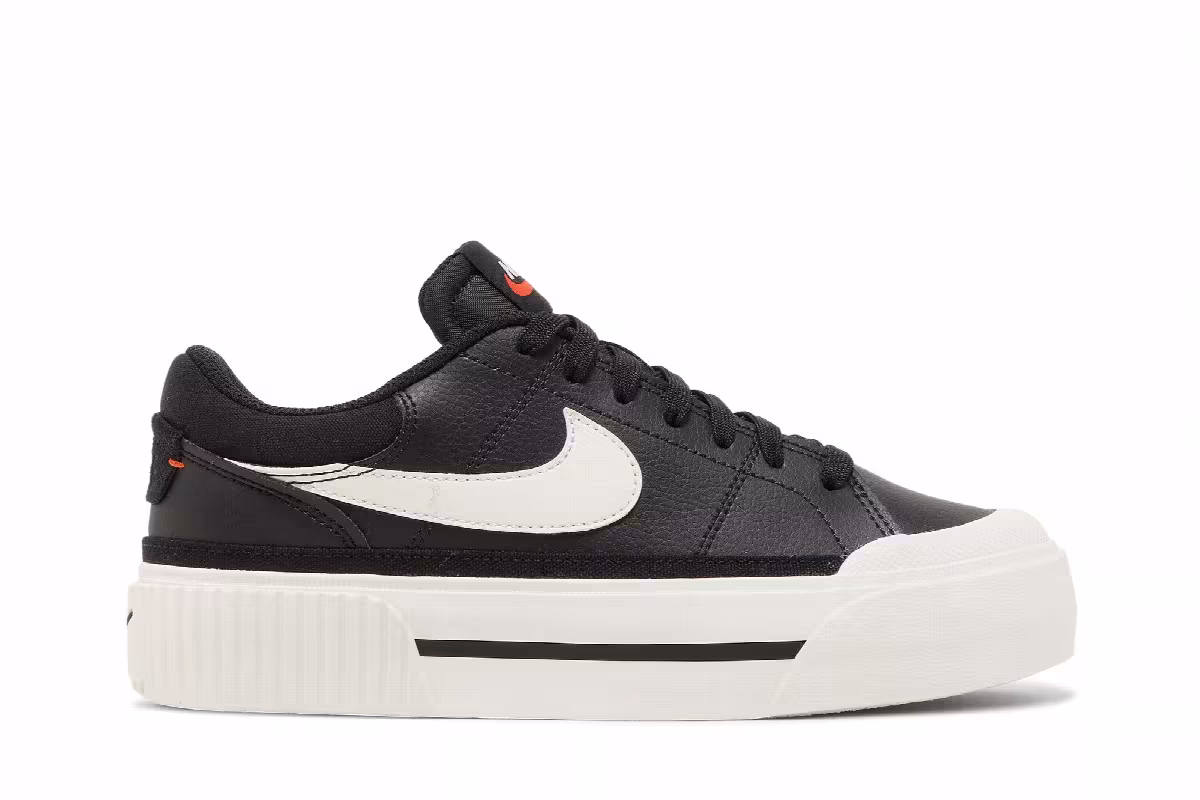 Nike Women's Court Legacy Lift Black Sail, view 2