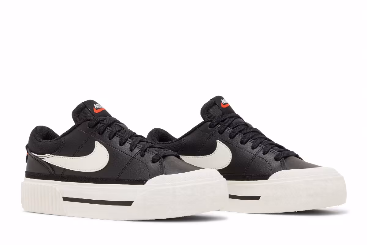 Nike Women's Court Legacy Lift Black Sail, view 9
