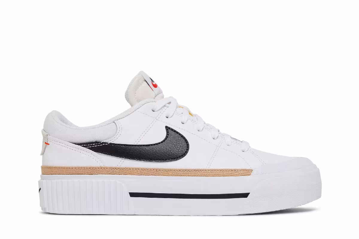 Nike Women's Court Legacy Lift White Hemp, view 2
