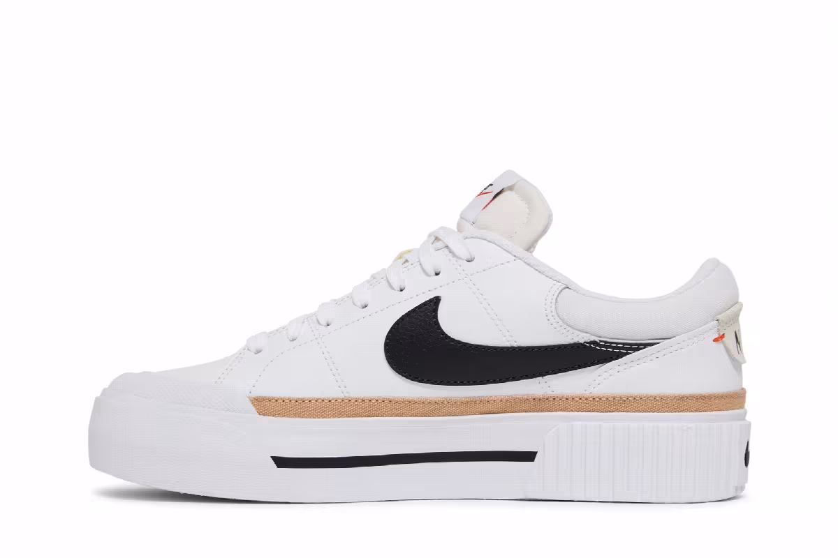 Nike Women's Court Legacy Lift White Hemp, view 4
