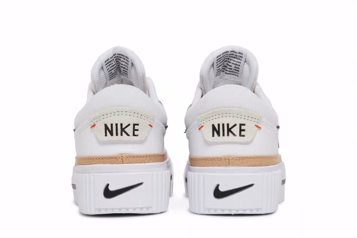 Nike Women's Court Legacy Lift White Hemp, view 7