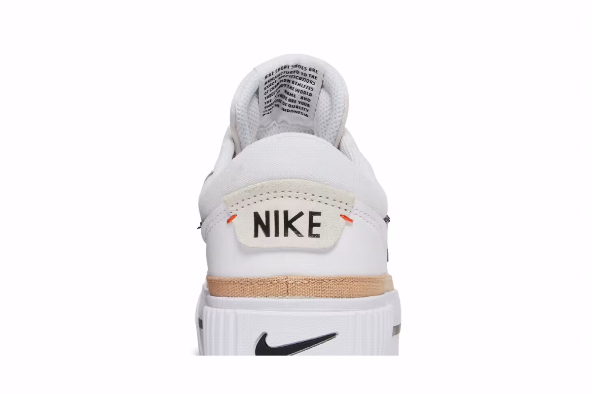 Nike Women's Court Legacy Lift White Hemp, view 8