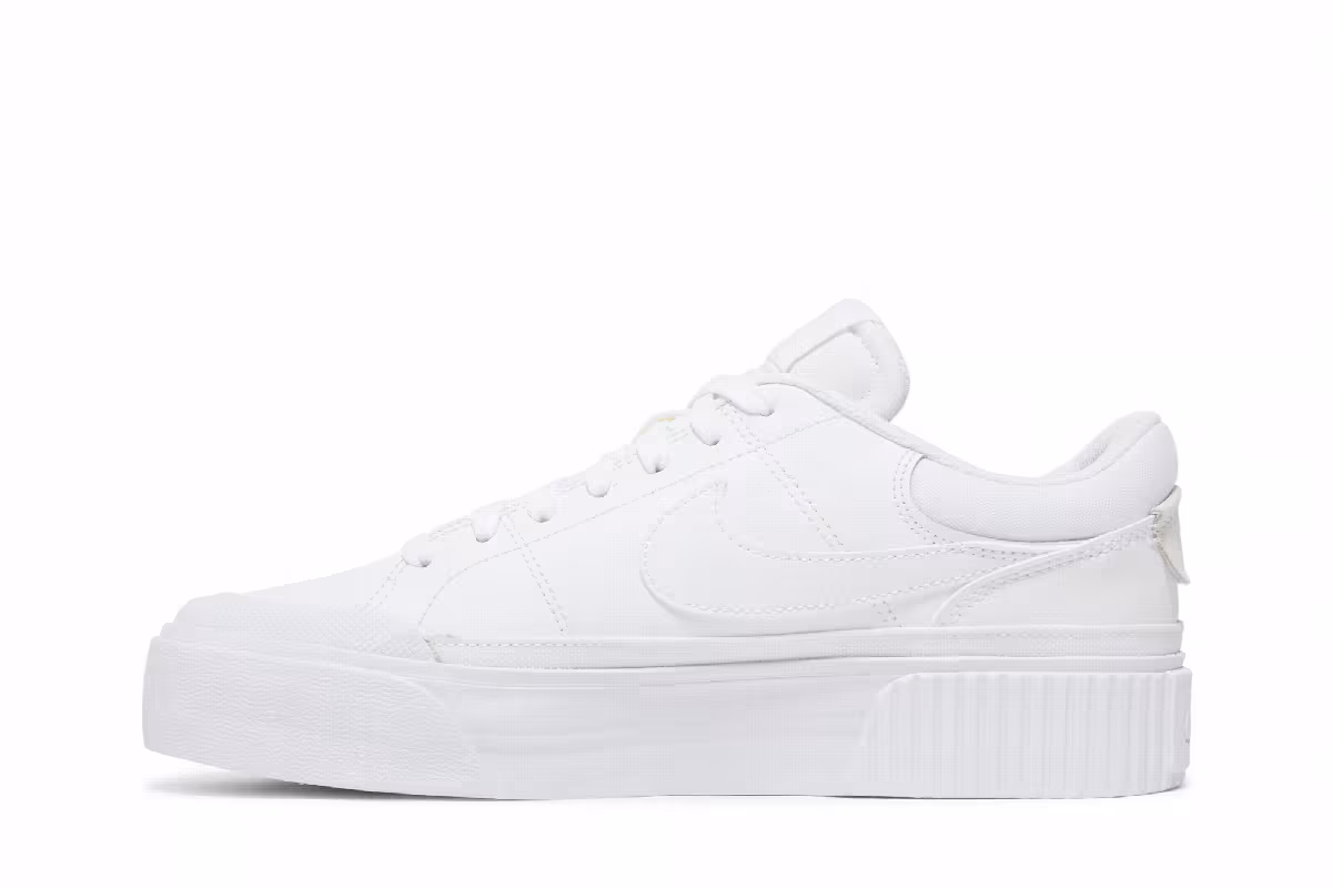 Nike Women's Court Legacy Lift Triple White, view 4