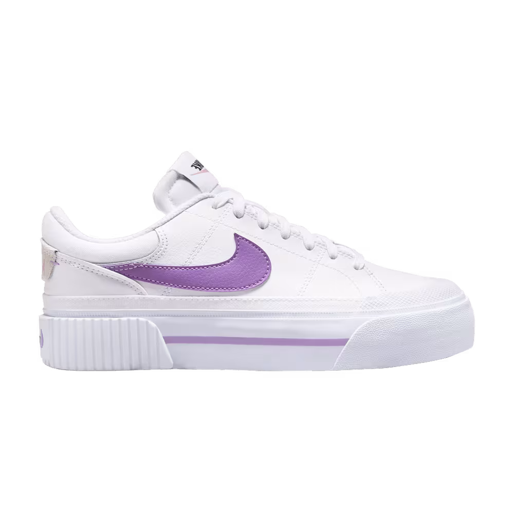Nike Women's Court Legacy Lift White Rush Fuchsia