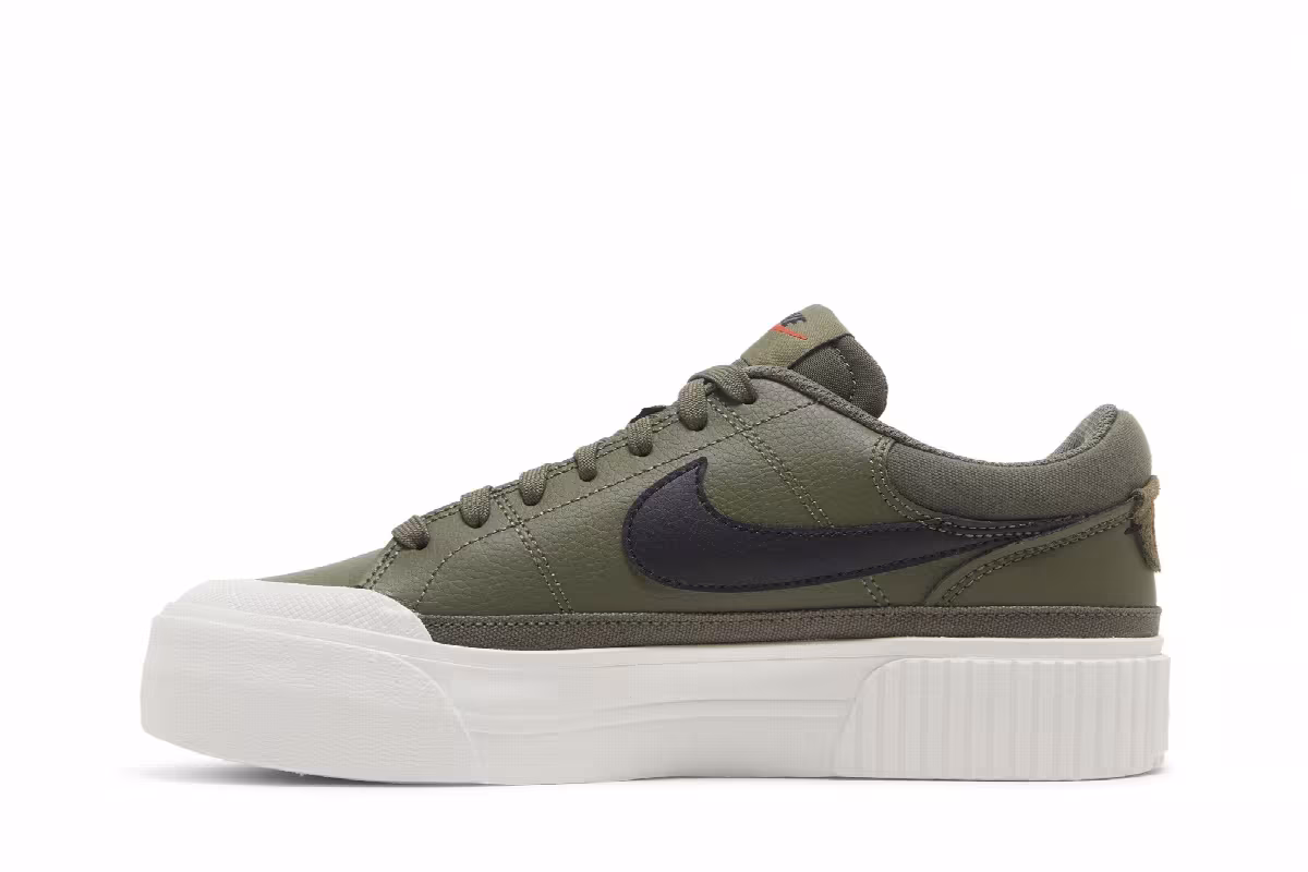 Nike Women's Court Legacy Lift Medium Olive, view 4