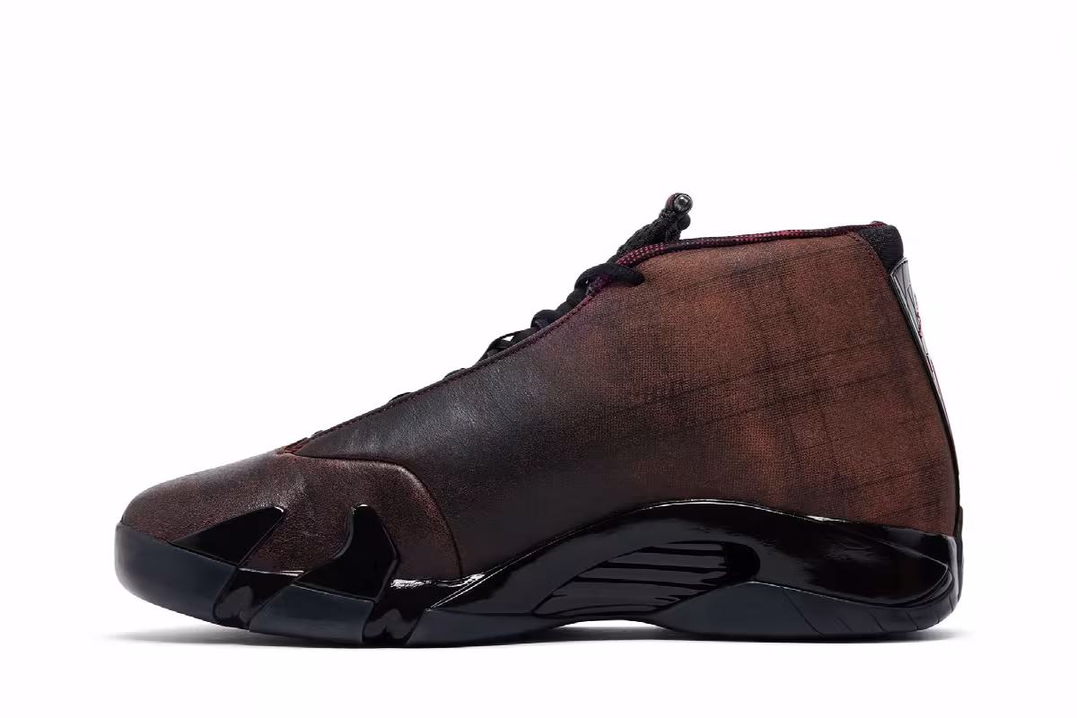 Mowalola x Air Jordan 14 Burnt Red, view 4