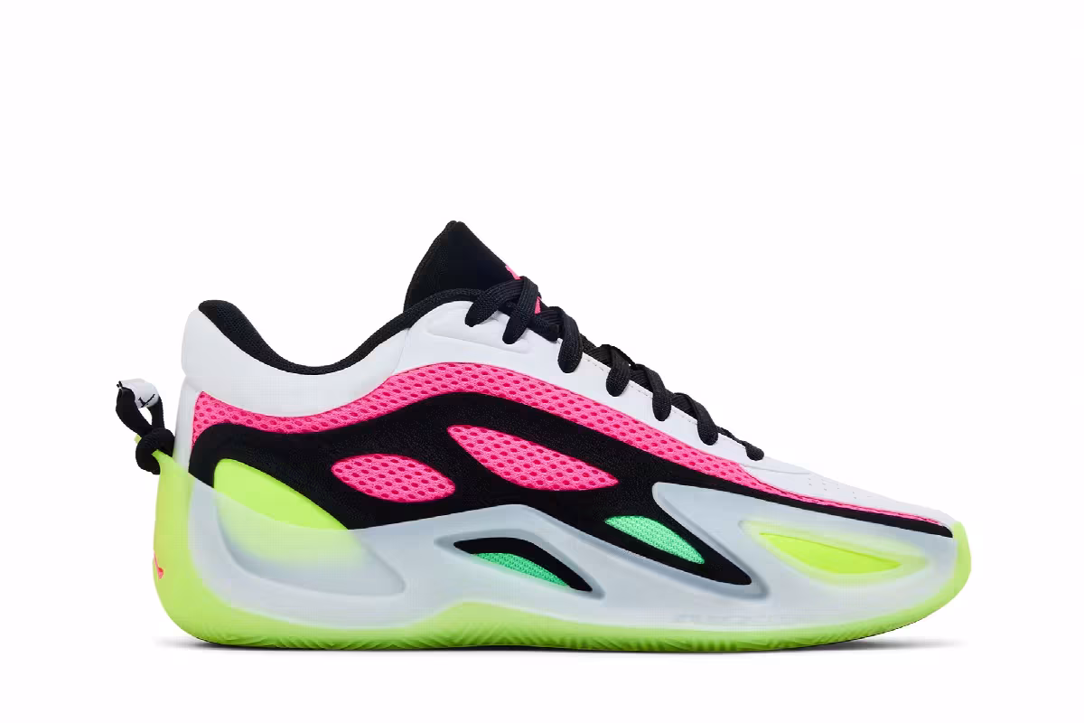 Women's Air Jordan Heir Series 2 White Light Lucid Green Pink, view 2