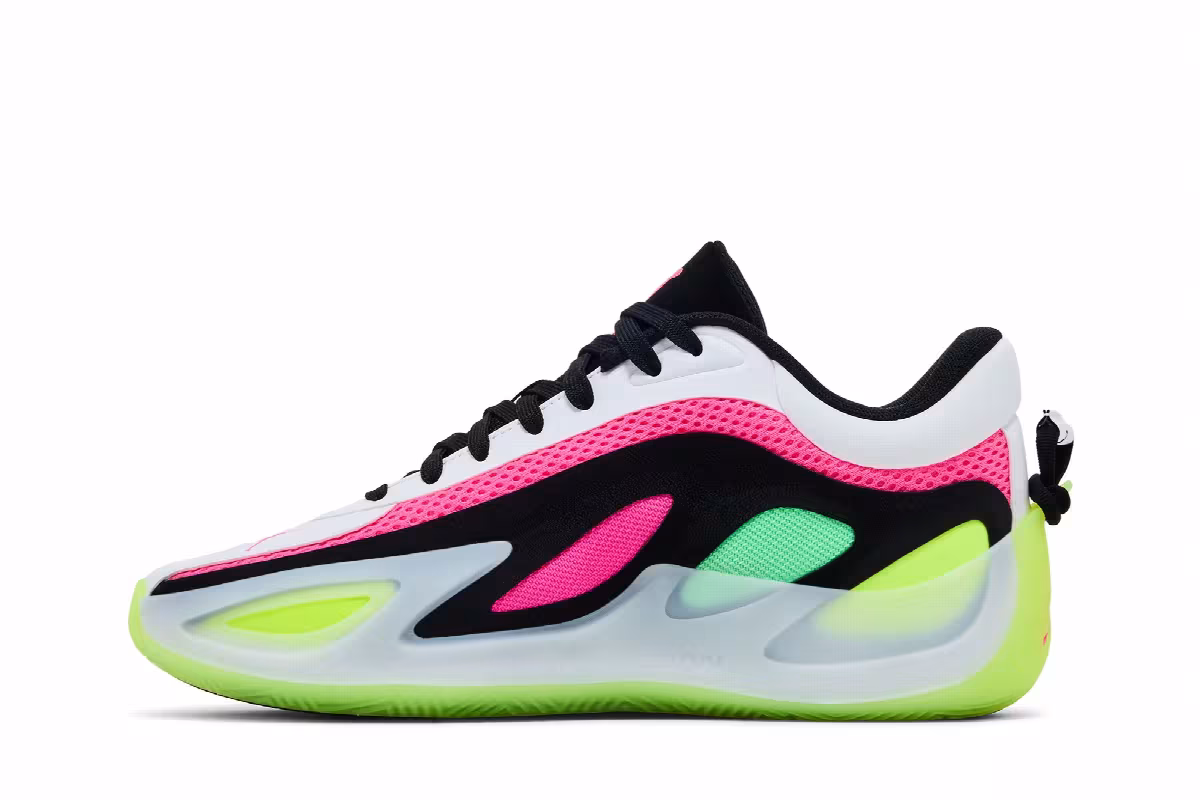 Women's Air Jordan Heir Series 2 White Light Lucid Green Pink, view 4