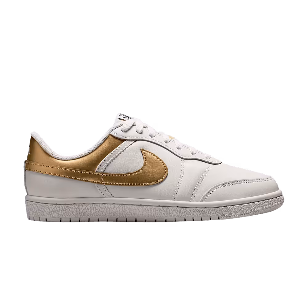 Women's Air Jordan Skyline Low Swan Black Metallic Gold