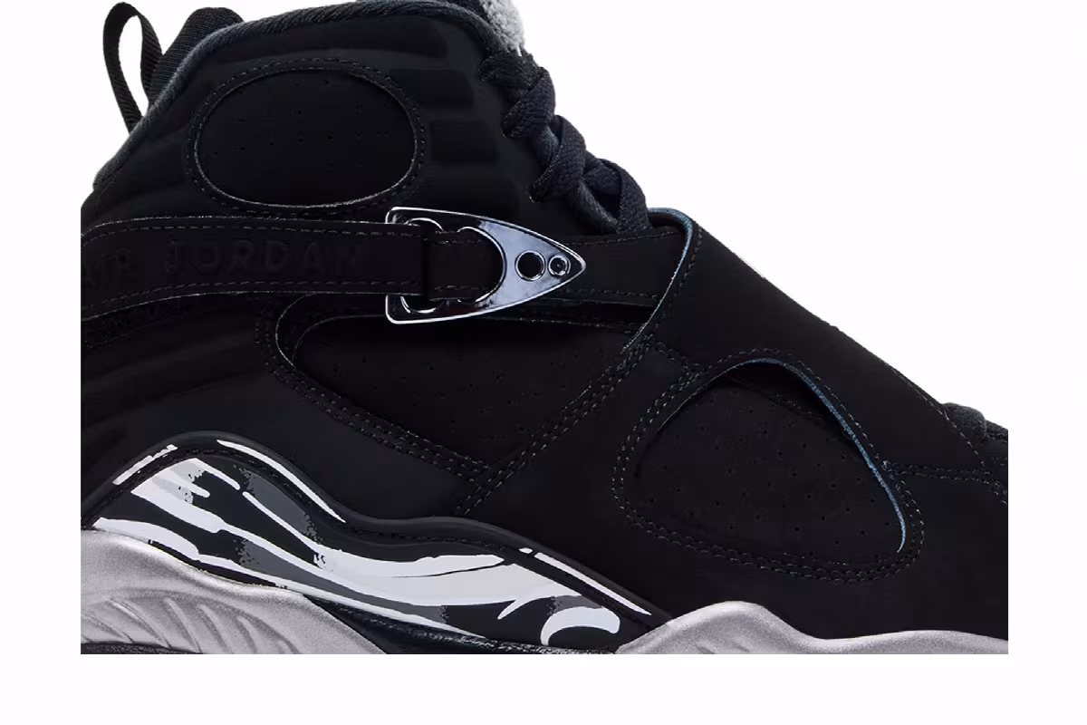 Air Jordan 8 GS Chrome 2026, view 3