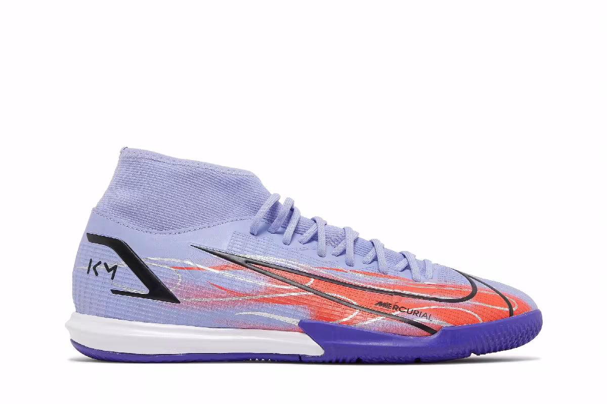 Kylian Mbappé x Nike Mercurial Superfly 8 Academy IC Flames, view 2