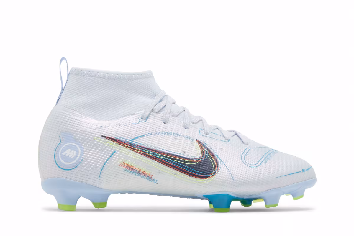 Nike Mercurial Superfly 8 Pro FG GS Football Grey Light Marine, view 2