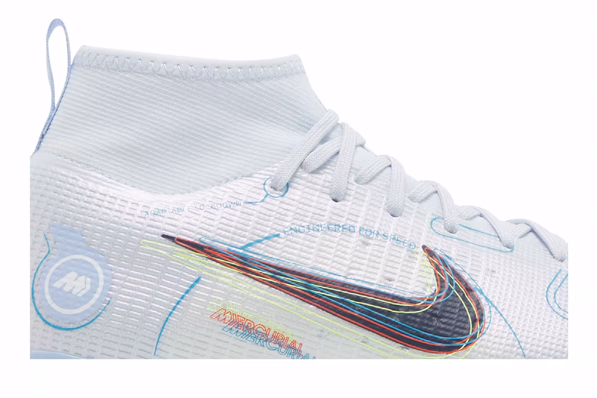 Nike Mercurial Superfly 8 Pro FG GS Football Grey Light Marine, view 3