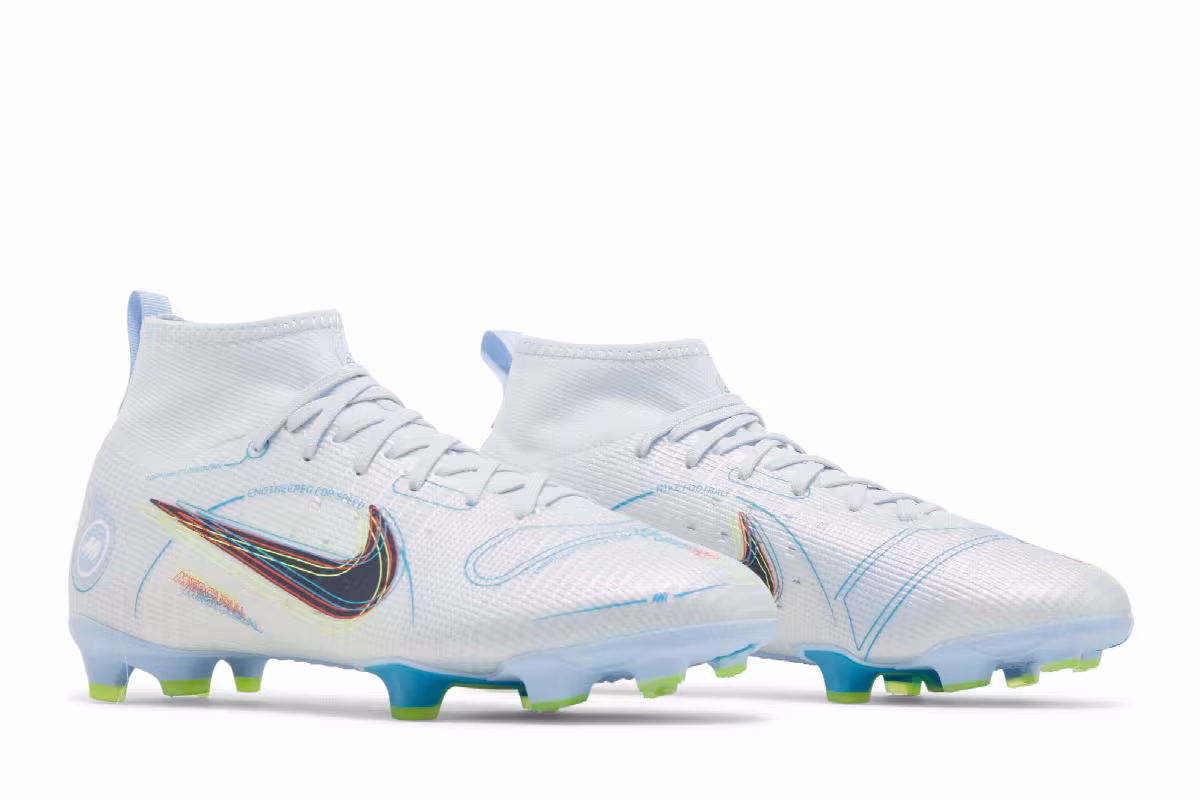 Nike Mercurial Superfly 8 Pro FG GS Football Grey Light Marine, view 9